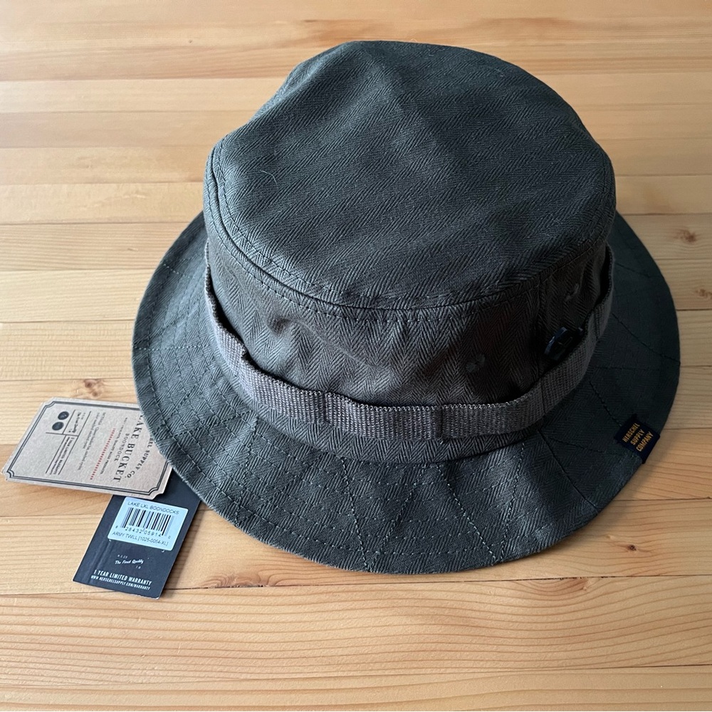 Herschel Boondock Lake Bucket Hat Size L/XL Green New with Tags
